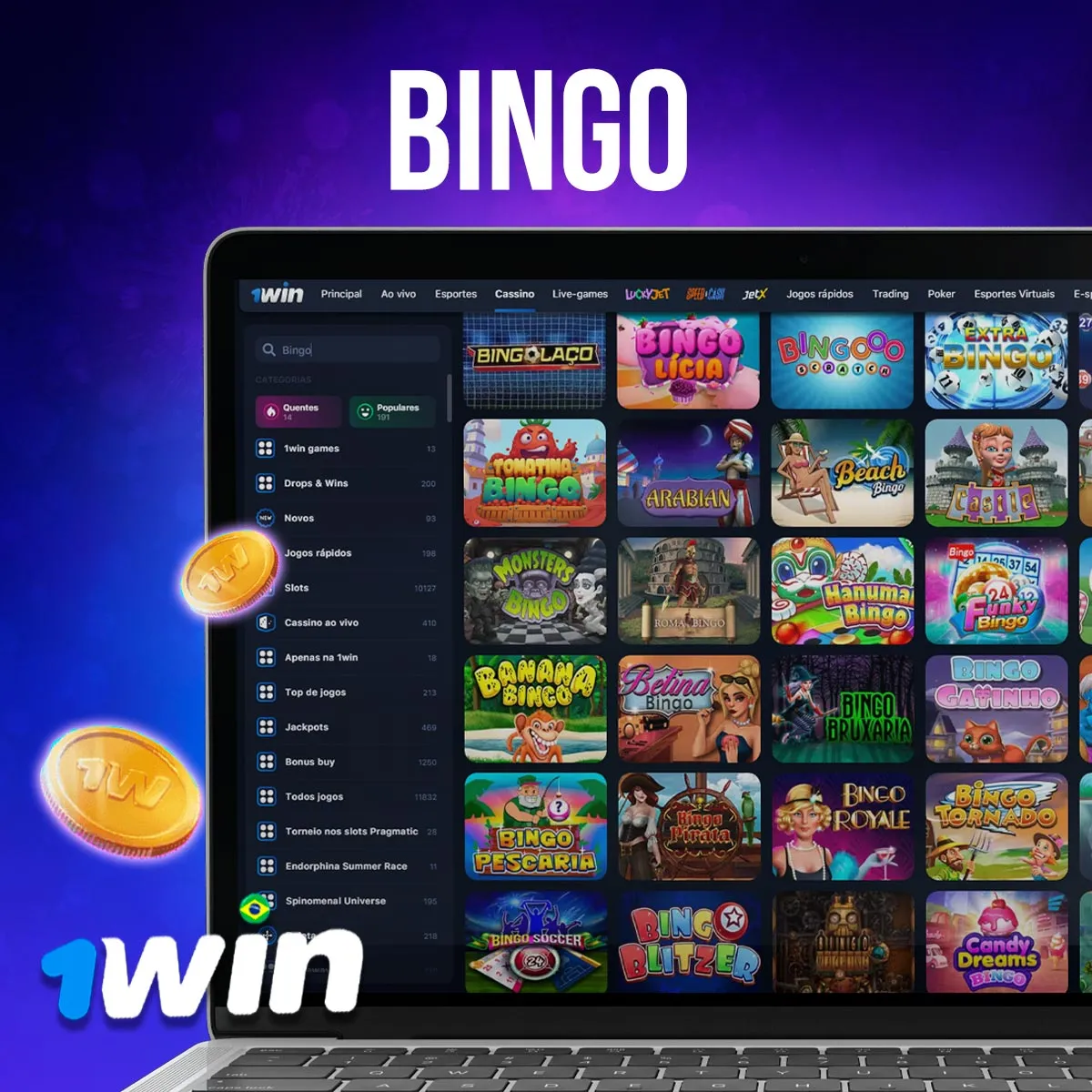 O emocionante jogo de Bingo no 1win Brazil Casino
