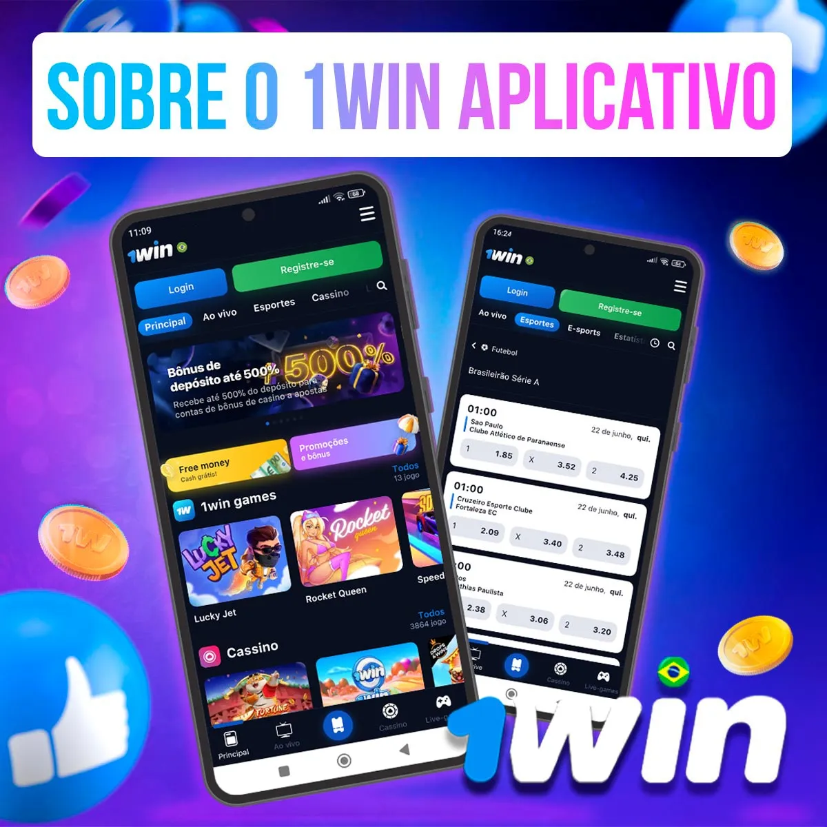 Avaliação do aplicativo da casa de apostas 1win no Brasil